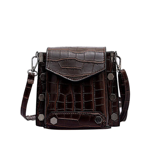 Crocodile Pattern Crossbody Bag for Women