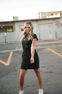 DT Women's DOWNTOWN Lightweight Dress in Black - Trustymall