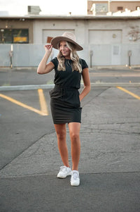DT Women's DOWNTOWN Lightweight Dress in Black - Trustymall