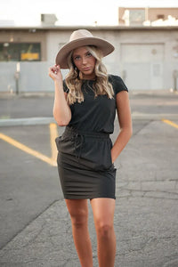 DT Women's DOWNTOWN Lightweight Dress in Black - Trustymall
