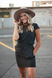 DT Women's DOWNTOWN Lightweight Dress in Black - Trustymall