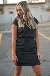 DT Women's DOWNTOWN Lightweight Dress in Black - Trustymall