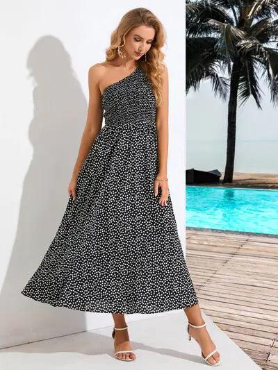 Zoe Asymmetrical Midi Dress