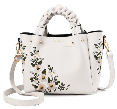 New Floral Women's Handbag and Crossbody Bag